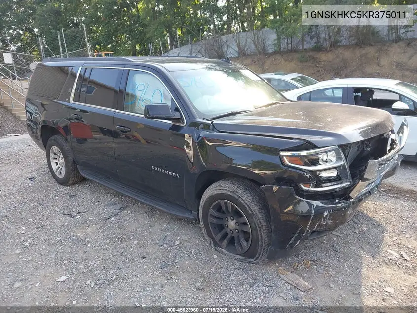 2019 Chevrolet Suburban Lt VIN: 1GNSKHKC5KR375011 Lot: 45623960