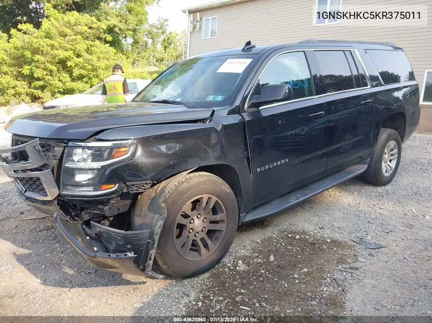 2019 Chevrolet Suburban Lt VIN: 1GNSKHKC5KR375011 Lot: 45623960