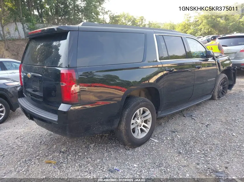 2019 Chevrolet Suburban Lt VIN: 1GNSKHKC5KR375011 Lot: 45623960
