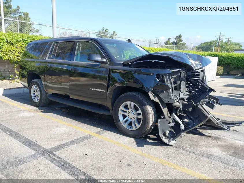 2019 Chevrolet Suburban Lt VIN: 1GNSCHKCXKR204851 Lot: 45626409