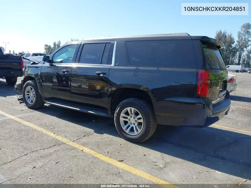 2019 Chevrolet Suburban Lt VIN: 1GNSCHKCXKR204851 Lot: 45626409