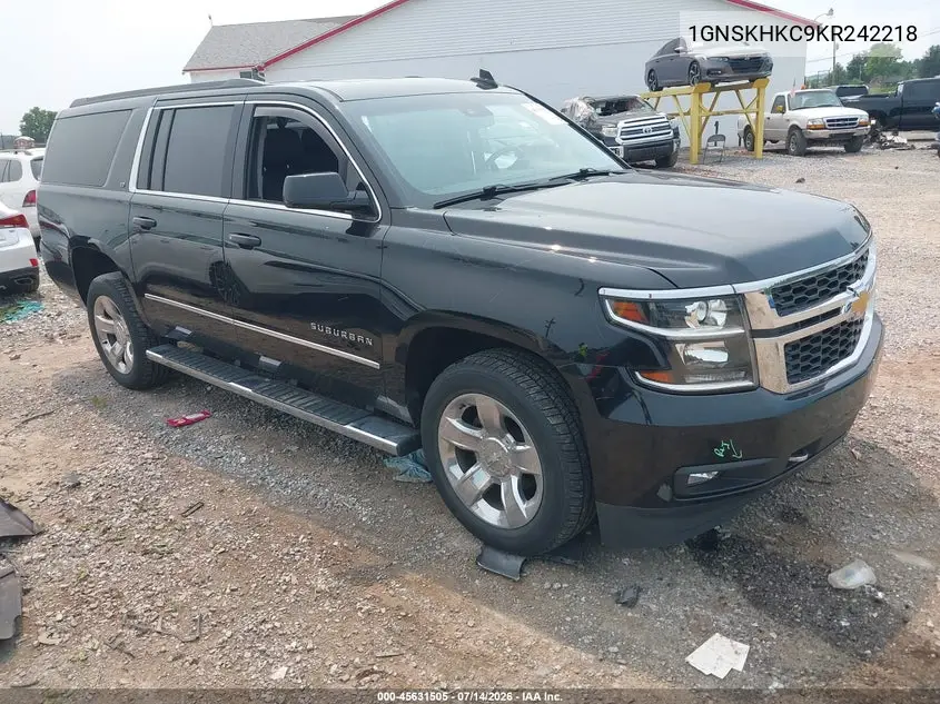 2019 Chevrolet Suburban Lt VIN: 1GNSKHKC9KR242218 Lot: 45631505