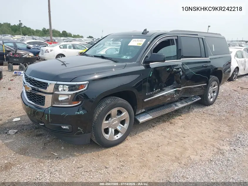 2019 Chevrolet Suburban Lt VIN: 1GNSKHKC9KR242218 Lot: 45631505