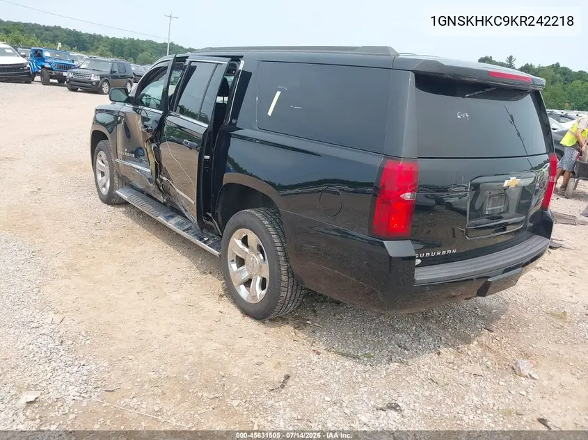 2019 Chevrolet Suburban Lt VIN: 1GNSKHKC9KR242218 Lot: 45631505