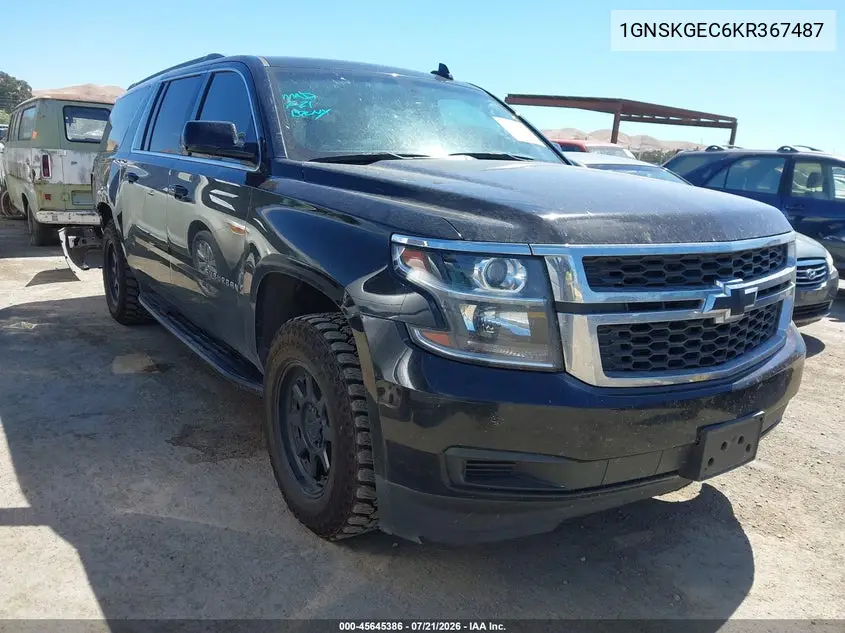 2019 Chevrolet Suburban Ls VIN: 1GNSKGEC6KR367487 Lot: 45645386