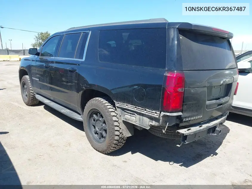 2019 Chevrolet Suburban Ls VIN: 1GNSKGEC6KR367487 Lot: 45645386