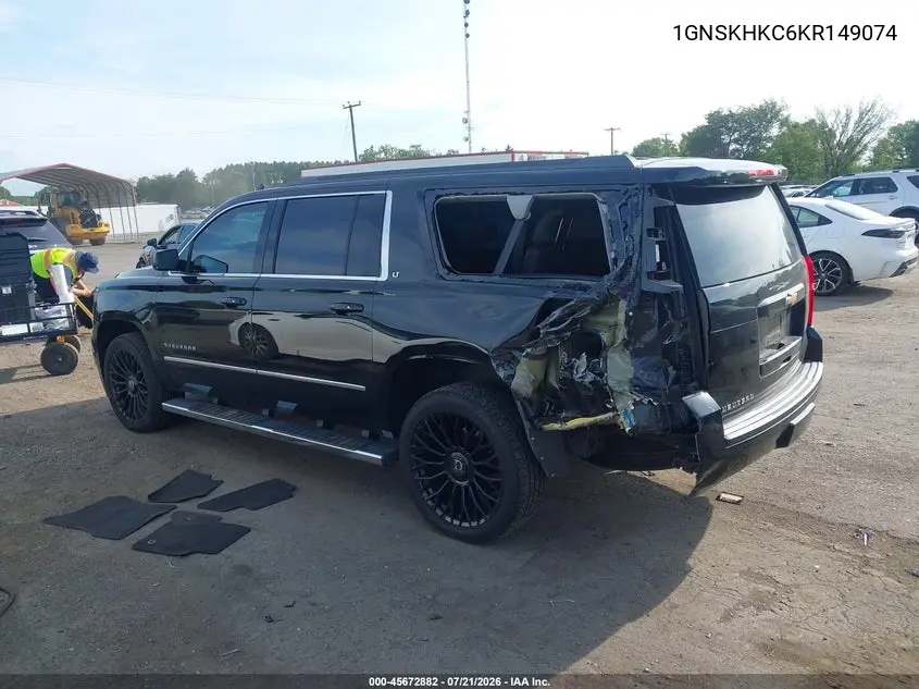 2019 Chevrolet Suburban Lt VIN: 1GNSKHKC6KR149074 Lot: 45672882