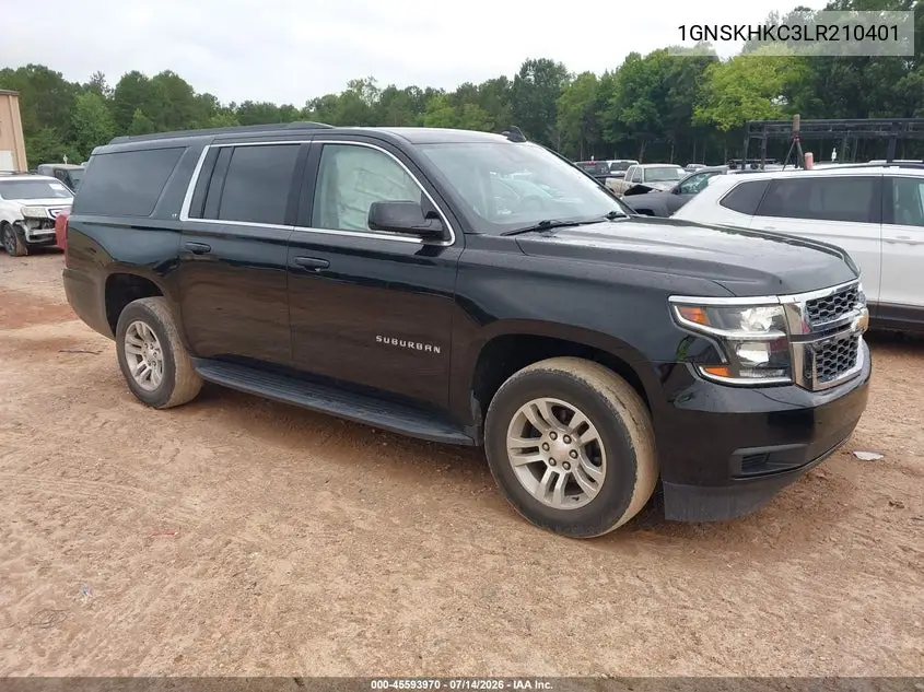 2020 Chevrolet Suburban 4Wd Lt VIN: 1GNSKHKC3LR210401 Lot: 45593970