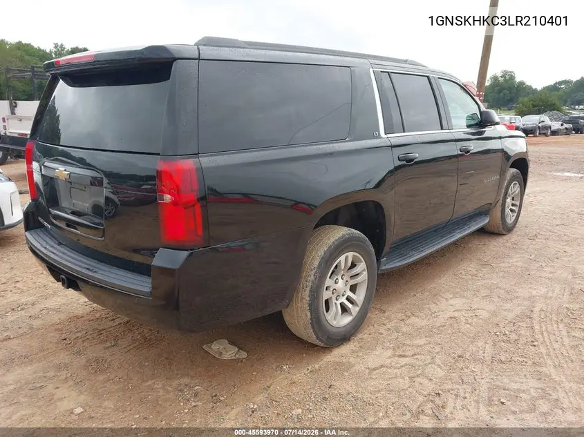 2020 Chevrolet Suburban 4Wd Lt VIN: 1GNSKHKC3LR210401 Lot: 45593970