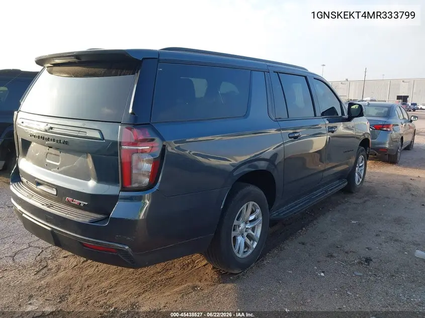 2021 Chevrolet Suburban 4Wd Rst VIN: 1GNSKEKT4MR333799 Lot: 45438527