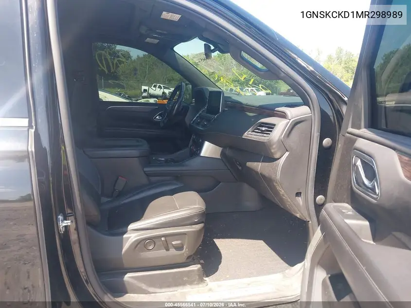 2021 Chevrolet Suburban 4Wd Lt VIN: 1GNSKCKD1MR298989 Lot: 45566541