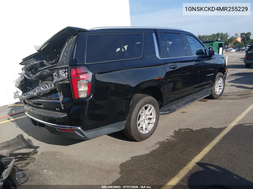 2021 Chevrolet Suburban 4Wd Lt VIN: 1GNSKCKD4MR255229 Lot: 45638863