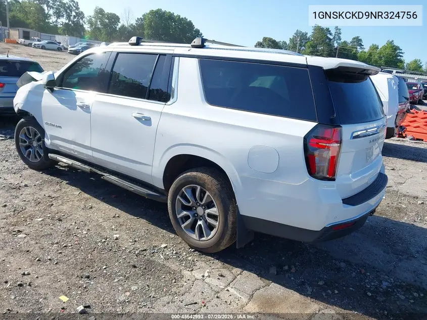 2022 Chevrolet Suburban 4Wd Lt VIN: 1GNSKCKD9NR324756 Lot: 45642993