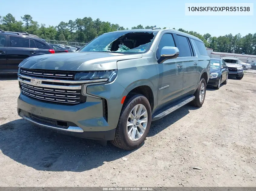 2023 Chevrolet Suburban 4Wd Premier VIN: 1GNSKFKDXPR551538 Lot: 45617520