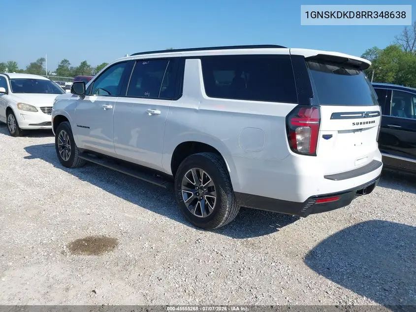 2024 Chevrolet Suburban 4Wd Z71 VIN: 1GNSKDKD8RR348638 Lot: 45555268