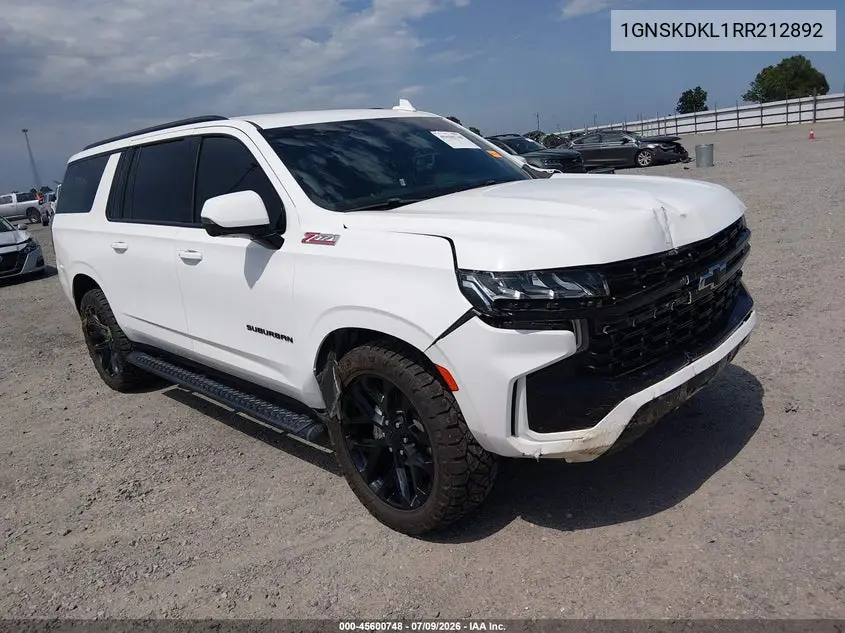 2024 Chevrolet Suburban 4Wd Z71 VIN: 1GNSKDKL1RR212892 Lot: 45600748