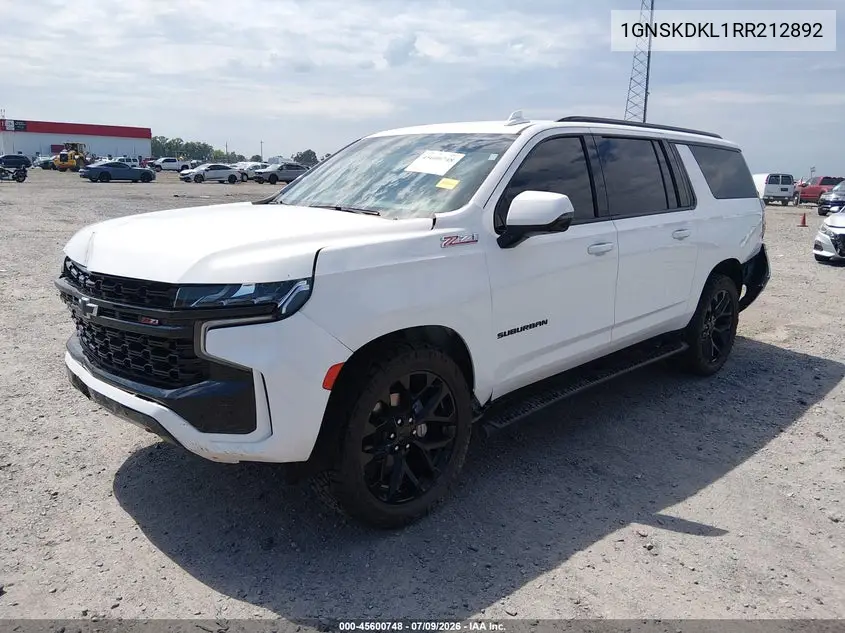 2024 Chevrolet Suburban 4Wd Z71 VIN: 1GNSKDKL1RR212892 Lot: 45600748