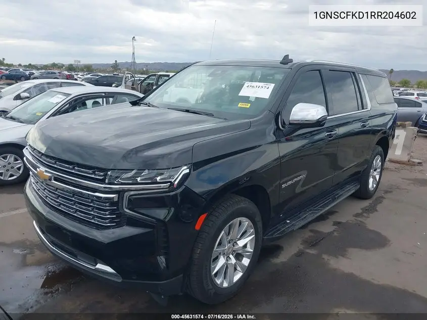 2024 Chevrolet Suburban 2Wd Premier VIN: 1GNSCFKD1RR204602 Lot: 45631574