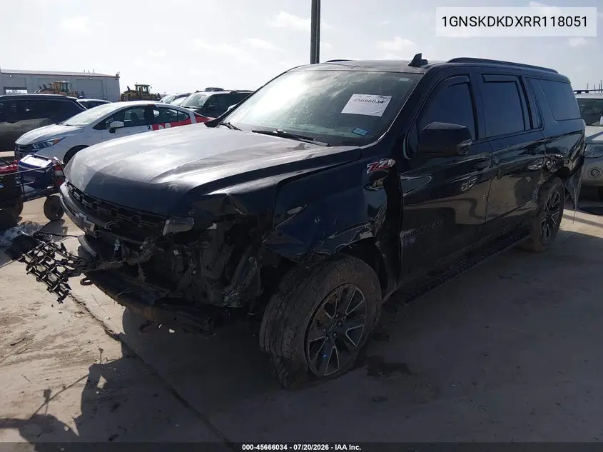 2024 Chevrolet Suburban 4Wd Z71 VIN: 1GNSKDKDXRR118051 Lot: 45666034