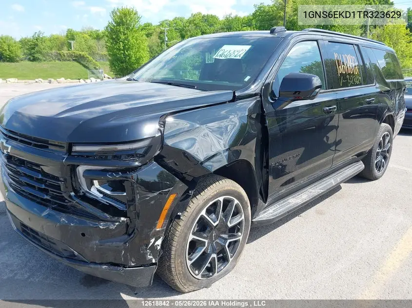 2026 Chevrolet Suburban K1500 Rst VIN: 1GNS6EKD1TR323629 Lot: 12618842