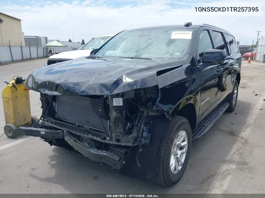 2026 Chevrolet Suburban Lt, Rwd VIN: 1GNS5CKD1TR257395 Lot: 45615612