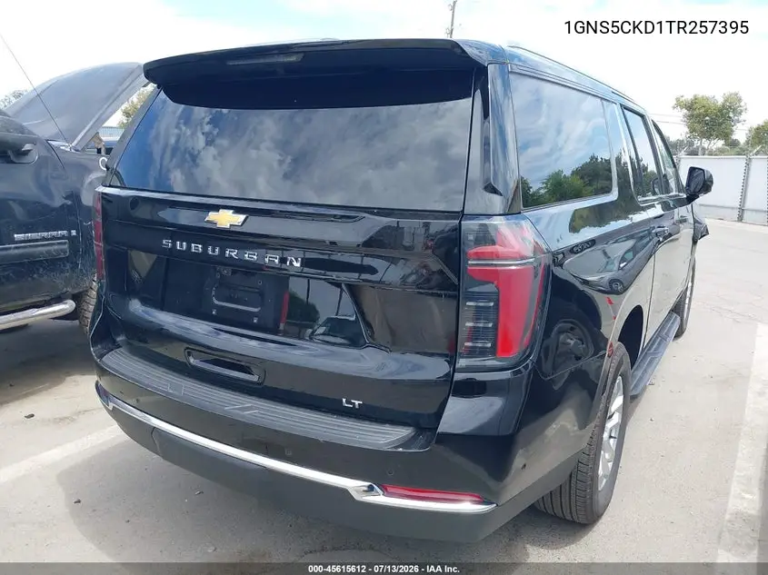 2026 Chevrolet Suburban Lt, Rwd VIN: 1GNS5CKD1TR257395 Lot: 45615612