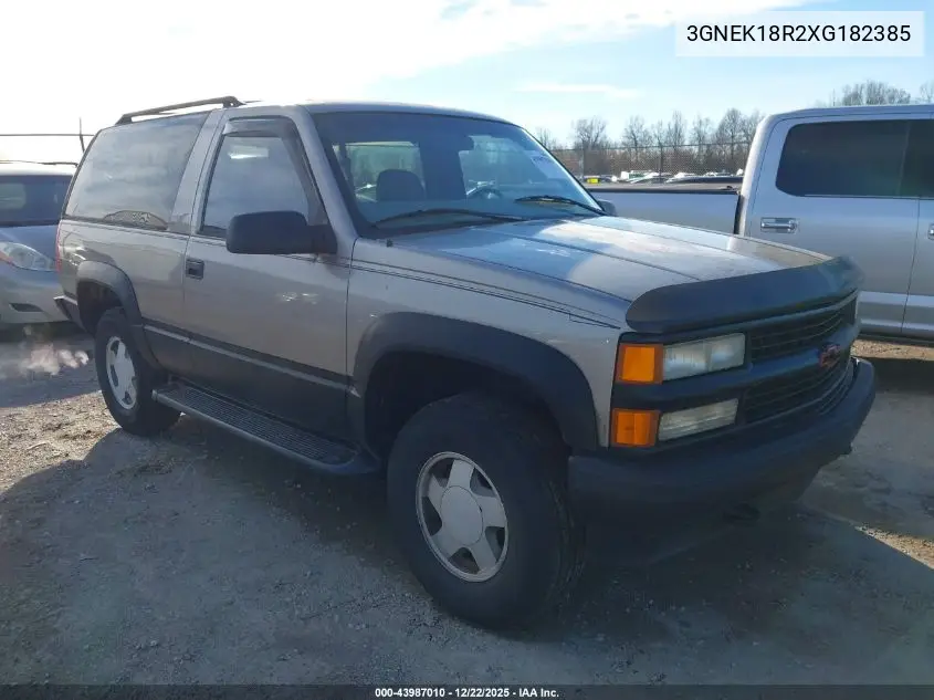 3GNEK18R2XG182385 1999 Chevrolet Tahoe