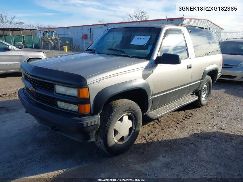 3GNEK18R2XG182385 1999 Chevrolet Tahoe