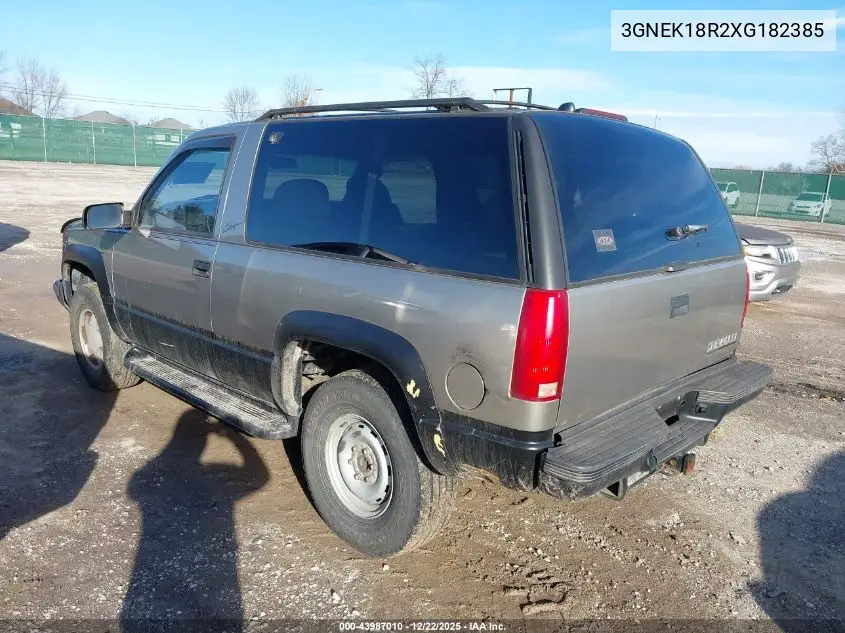 3GNEK18R2XG182385 1999 Chevrolet Tahoe