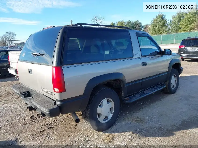 3GNEK18R2XG182385 1999 Chevrolet Tahoe