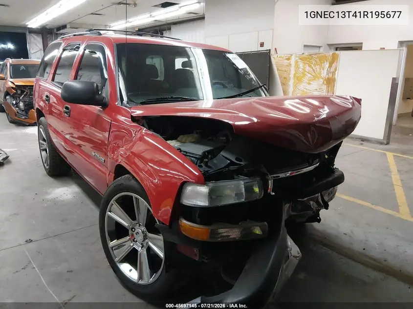 2001 Chevrolet Tahoe Ls VIN: 1GNEC13T41R195677 Lot: 45697145