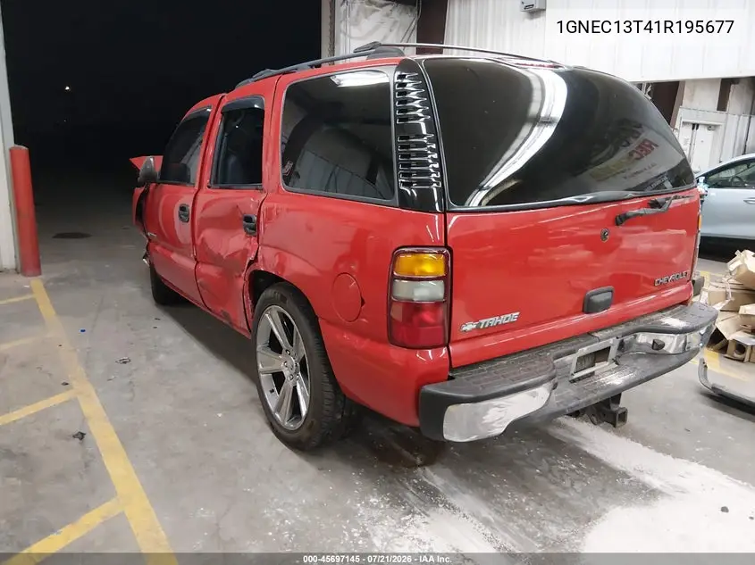 2001 Chevrolet Tahoe Ls VIN: 1GNEC13T41R195677 Lot: 45697145
