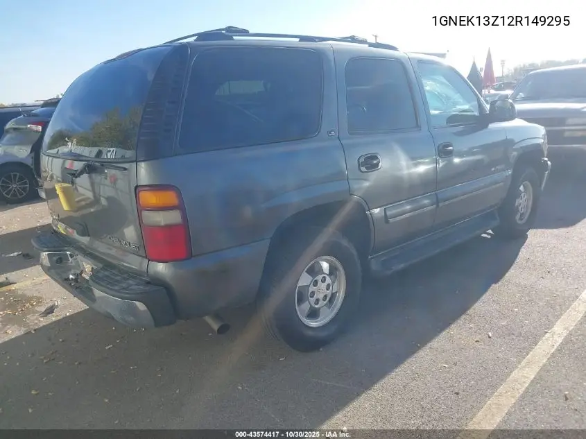 1GNEK13Z12R149295 2002 Chevrolet Tahoe K1500