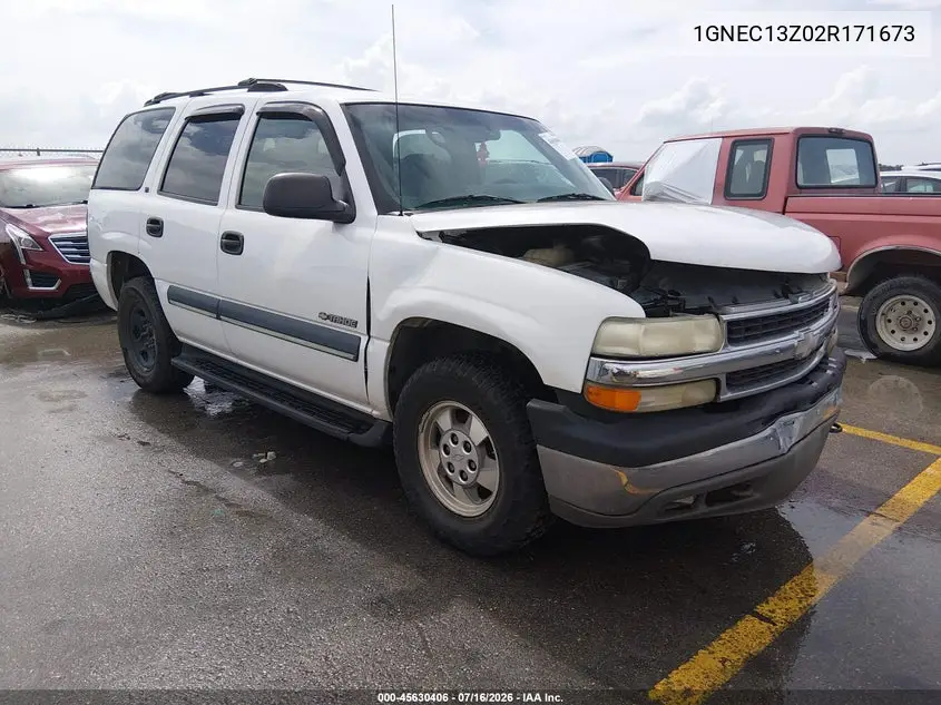 2002 Chevrolet Tahoe Ls VIN: 1GNEC13Z02R171673 Lot: 45630406