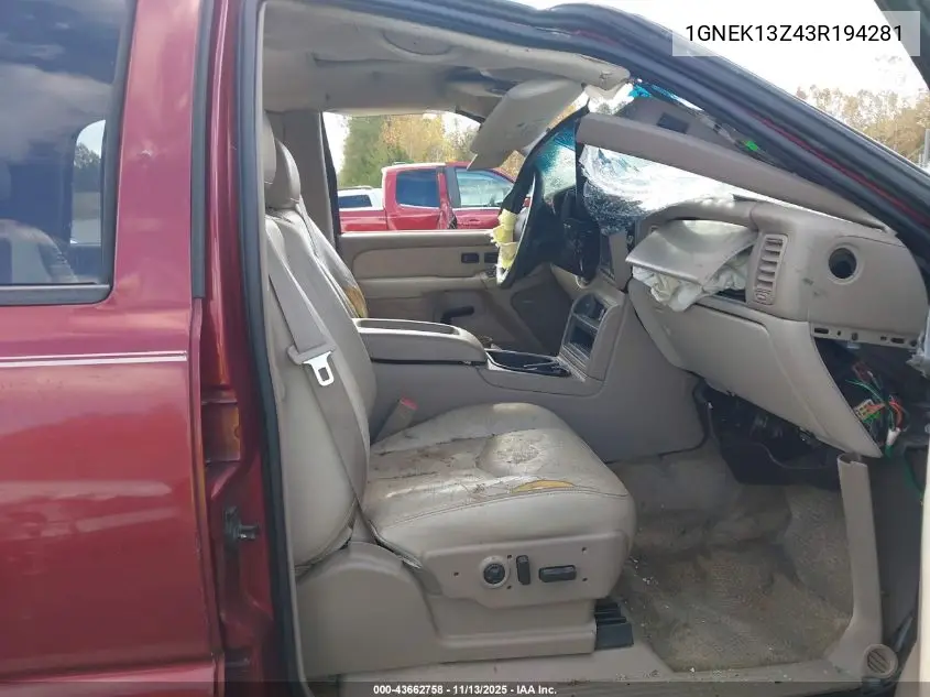 1GNEK13Z43R194281 2003 Chevrolet Tahoe Z71
