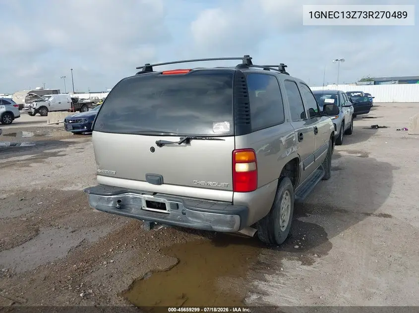2003 Chevrolet Tahoe Ls VIN: 1GNEC13Z73R270489 Lot: 45659299