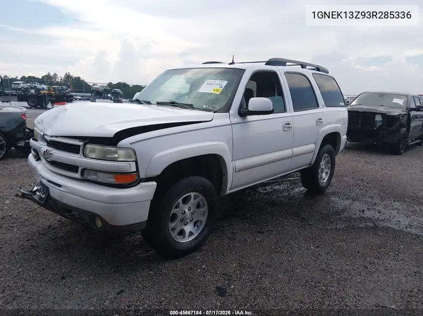 2003 Chevrolet Tahoe Z71 VIN: 1GNEK13Z93R285336 Lot: 45667184