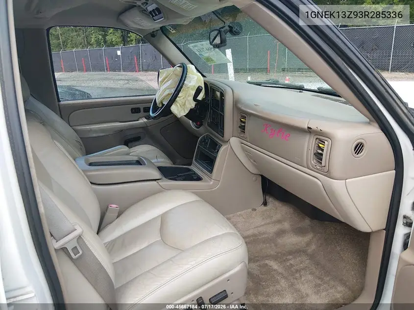 2003 Chevrolet Tahoe Z71 VIN: 1GNEK13Z93R285336 Lot: 45667184