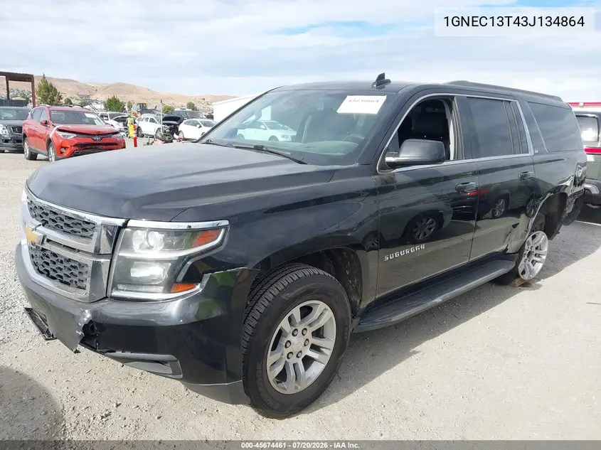 2003 Chevrolet Tahoe Ls VIN: 1GNEC13T43J134864 Lot: 45674461