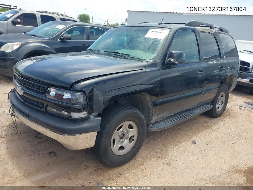 2003 Chevrolet Tahoe Z71 VIN: 1GNEK13Z73R167804 Lot: 45696610