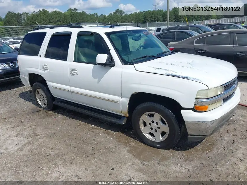 1GNEC13Z54R189122 2004 Chevrolet Tahoe Lt