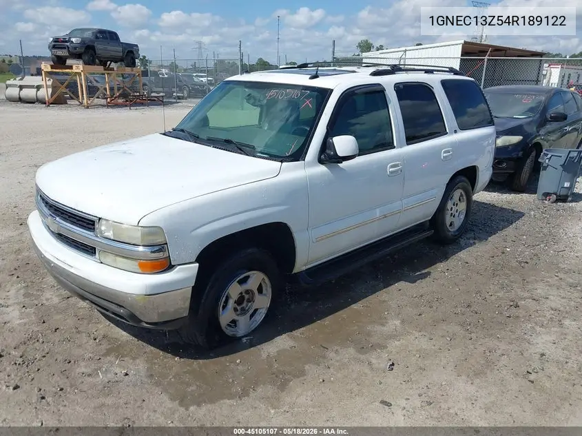 1GNEC13Z54R189122 2004 Chevrolet Tahoe Lt