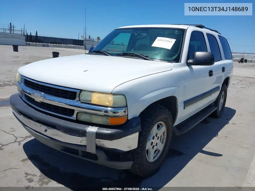 2004 Chevrolet Tahoe Ls VIN: 1GNEC13T34J148689 Lot: 45557964