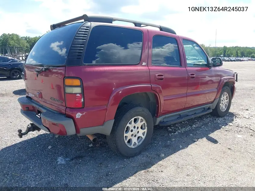 2004 Chevrolet Tahoe Z71 VIN: 1GNEK13Z64R245037 Lot: 45683749