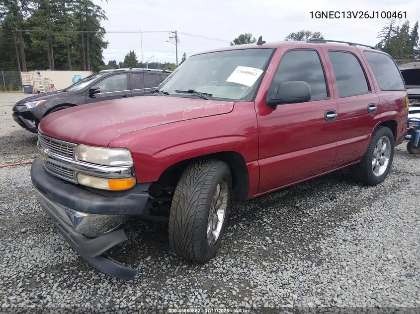 2006 Chevrolet Tahoe Ls VIN: 1GNEC13V26J100461 Lot: 45660862