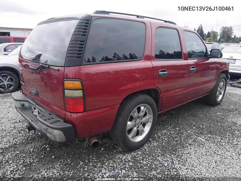 2006 Chevrolet Tahoe Ls VIN: 1GNEC13V26J100461 Lot: 45660862