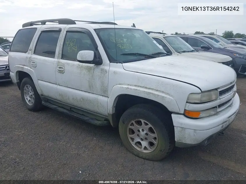 2006 Chevrolet Tahoe Z71 VIN: 1GNEK13T36R154242 Lot: 45678259
