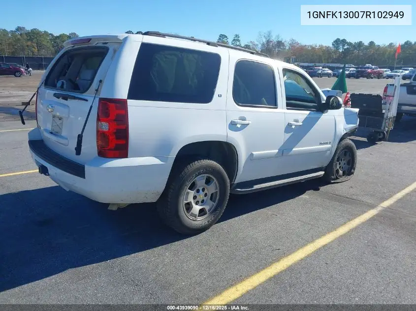 1GNFK13007R102949 2007 Chevrolet Tahoe Lt