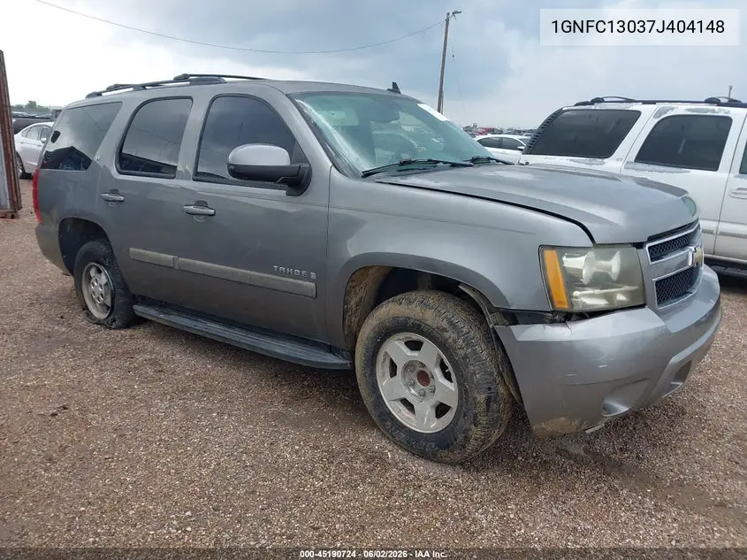 1GNFC13037J404148 2007 Chevrolet Tahoe Lt