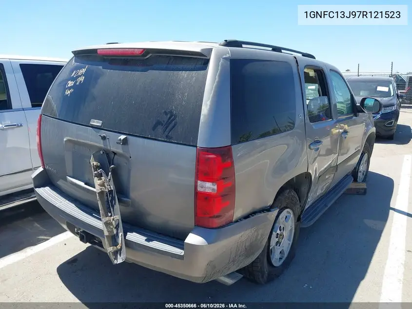 2007 Chevrolet Tahoe Lt VIN: 1GNFC13J97R121523 Lot: 45350666